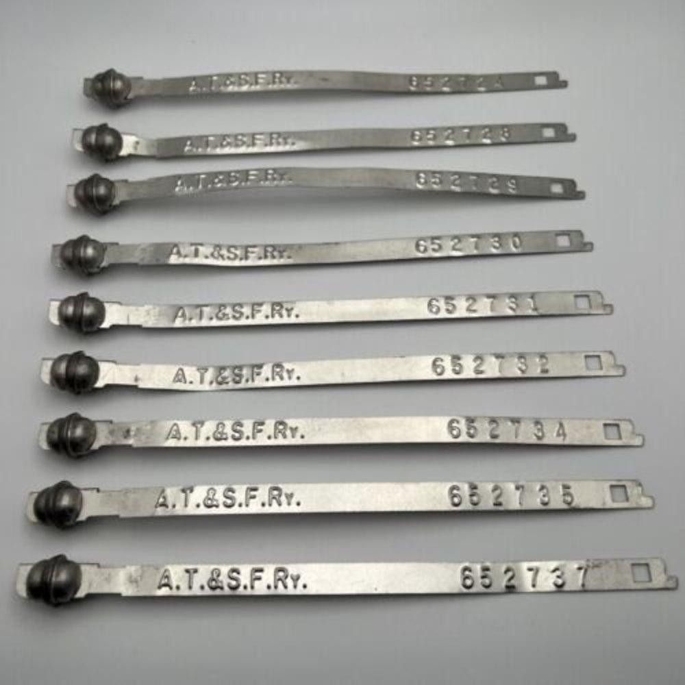 Atchison Topeka and Santa Fe Railway Box Car Door Security Seals A.T. & S.F.RY.